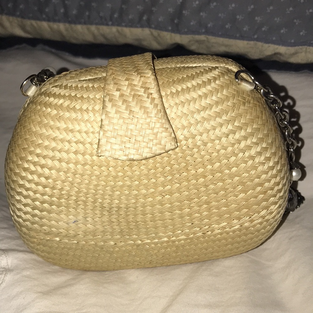Donna Dixon Natural Straw Mini Handbag - Picture 3 of 8